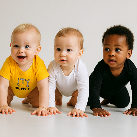 Kit com 3 Bodies Unissex (9 meses)