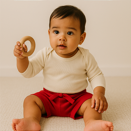 Bermuda de Bebê Unissex  (6-9m)
