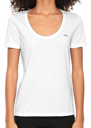 camisa lacoste feminina branca