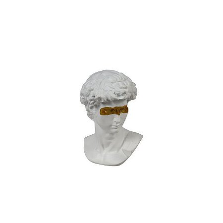 Escultura Rosto Mascarado Branco