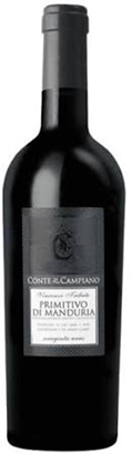 Primitivo di Manduria Conte di Campiano 2023 – 750 ml / Puglia / Itália