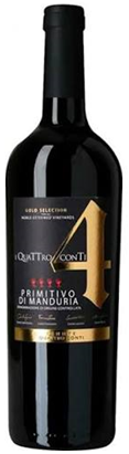 Quattro Conti Primitivo 2025 – 750 ml / Puglia / Itália