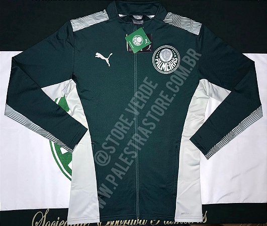 JAQUETA DE VIAGEM PALMEIRAS 2022 VERDE E CINZA - PUMA