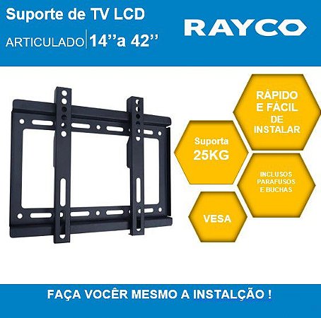 SUPORTE P/TV RAYCO 14" A 42"  14931