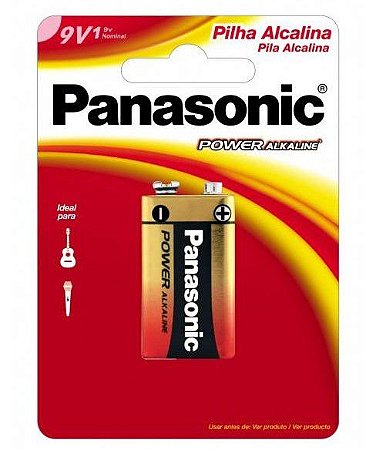 Bateria 9V Panasonic Alcalina
