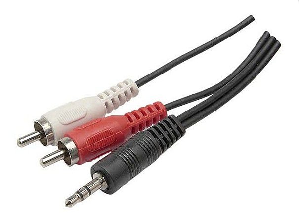 Cabo 2RCA + 1P2 stereo  1,8mts