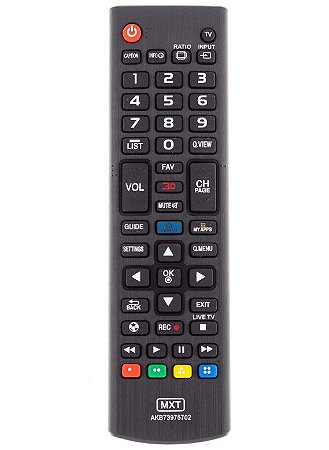 Controle Remoto MXT p/ TV  LG AKB73975702 Smart