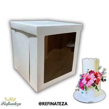 Caixa Para Bolo Alto 23x23x25