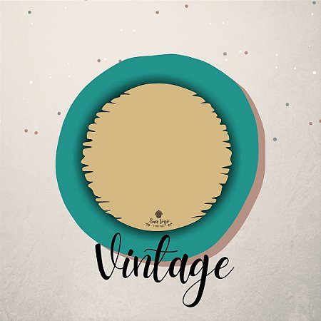 Cake Board Vintage Redondo 3MM
