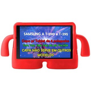 Capa Borracha Infantil P/ Tablet Samsung Galaxy Tab A 8.0 Sm-T295 Sm-T290