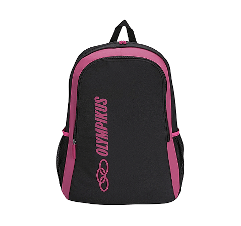 Mochila Olympikus Essential Preto & Cereja Unissex