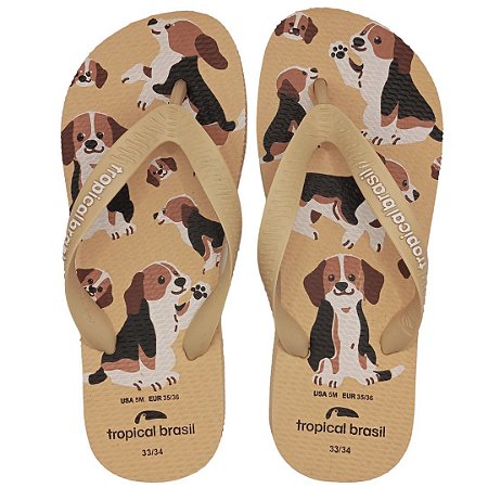 Chinelo de dedo Unissex tropical Brasil