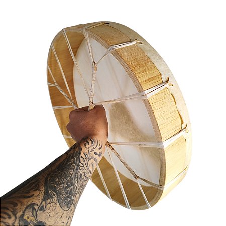 Tambor Lakota 40cm Couro de Cabra