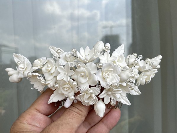 Headpiece Clássico Off White