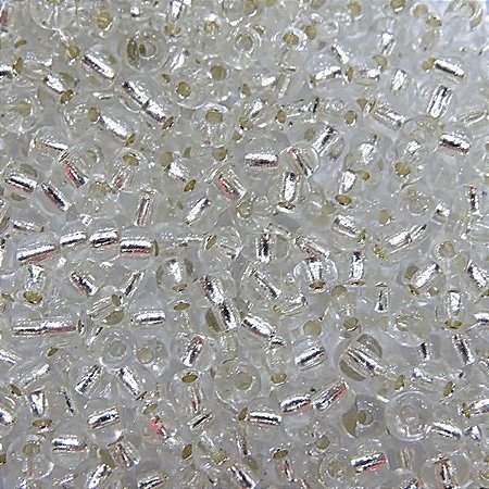Miçanga Transparente Cristal 50g