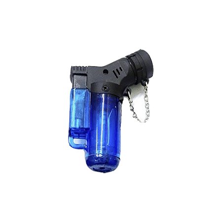 Isqueiro Mini Neon Torch Recarregável Maçarico com Gás Azul