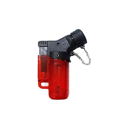 Isqueiro Mini Neon Torch Recarregável Maçarico com Gás Vermelho