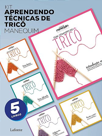 Kit Aprendendo Técnicas De Tricô - Manequim - 5 Livros