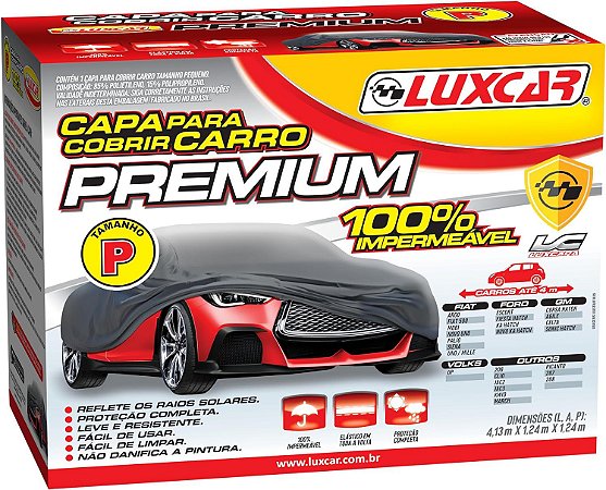 CAPA PARA COBRIR CARRO PREMIUM - P LUXCAR PEQUENO