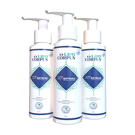 Lipo Corpus | Creme Anti Estrias - 3 Unidades