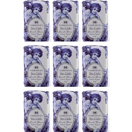 Sabonete em barra vegetal Madressenza lavanda toscana 180 g 9 unidades