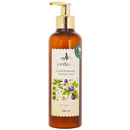 Loção corporal perfumada Jordanie café verde e figo 300 ml
