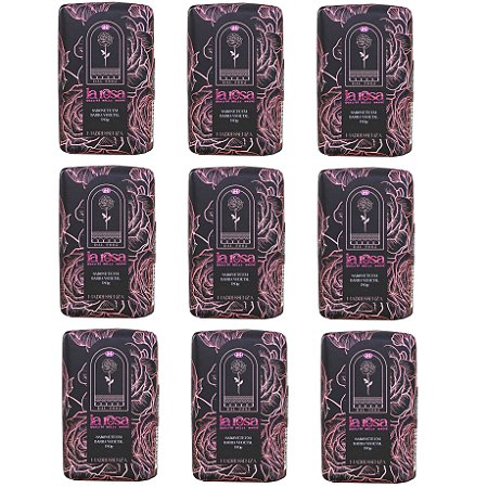 Sabonete barra Madressenza la rosa 180 g - 9 unidades