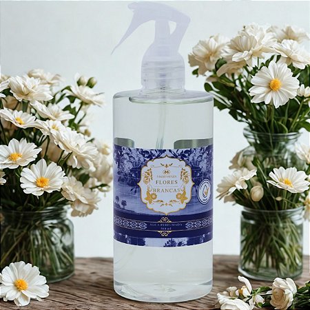 Água perfumada Madressenza para tecidos flores brancas 500 ml