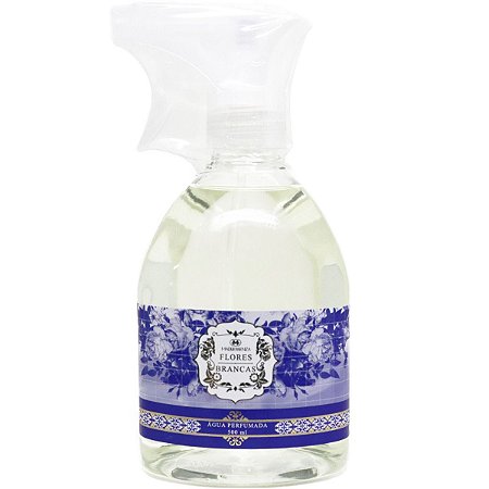 Água perfumada Madressenza para tecidos flores brancas 500 ml