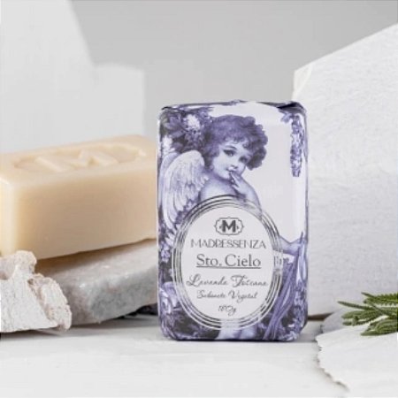 Sabonete em barra vegetal Madressenza lavanda toscana 180 g