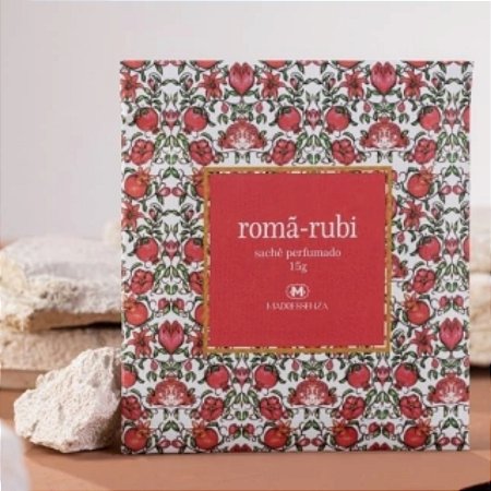 Sachê perfumado Madressenza romã rubi 80 ml
