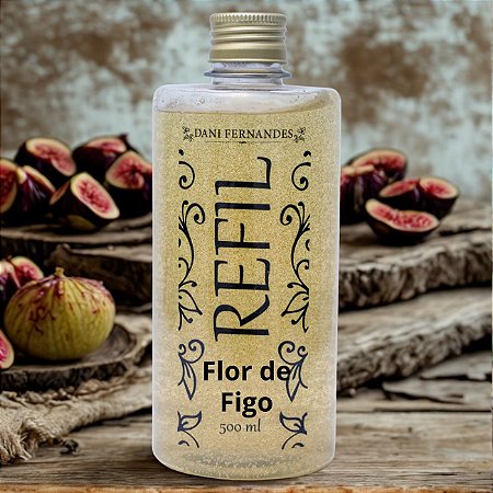 Refil sabonete líquido Dani Fernandes flor de figo glitter 500 ml