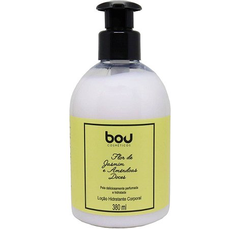 Hidratante corporal Bou Cosméticos flor de jasmim e amêndoas doces 380 ml