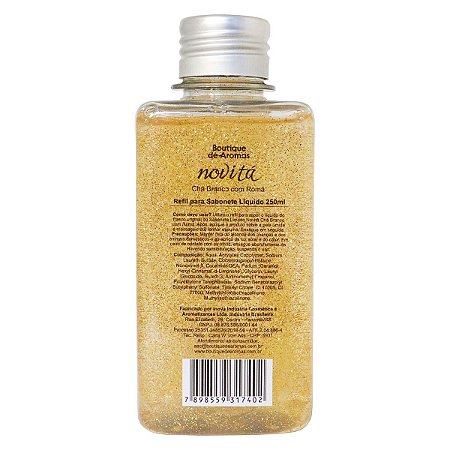 Refil sabonete líquido Boutique de Aromas chá branco c/ romã novitá