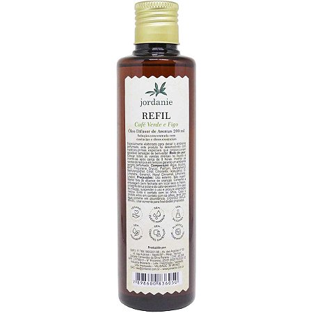 Refil difusor de aromas Jordanie café verde e figo 200 ml