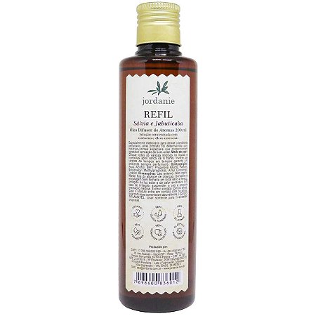 Refil difusor de aromas Jordanie salvia e jabuticaba 200 ml