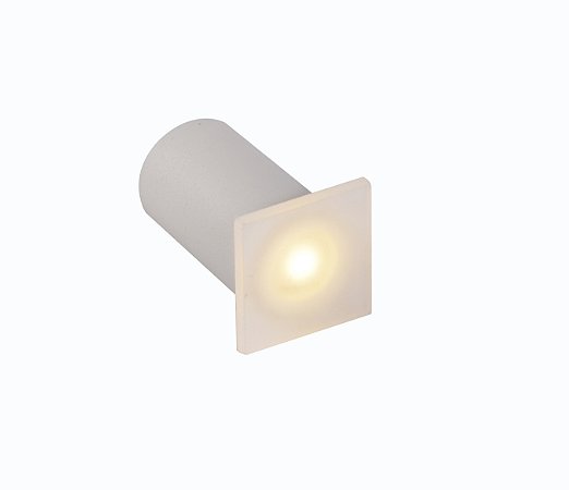 Mini Balizador  LED Kinne Quadrada 1W IP65 3000K 5,3x3,5x3,5cm Branco Nordecor 6391
