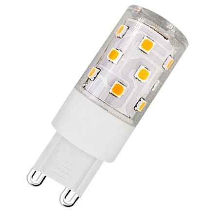 Lâmpada LED bipino G9 2700K quente 3W 220V Dimerizável Mundial Lux ML-0146  - Lampdecor