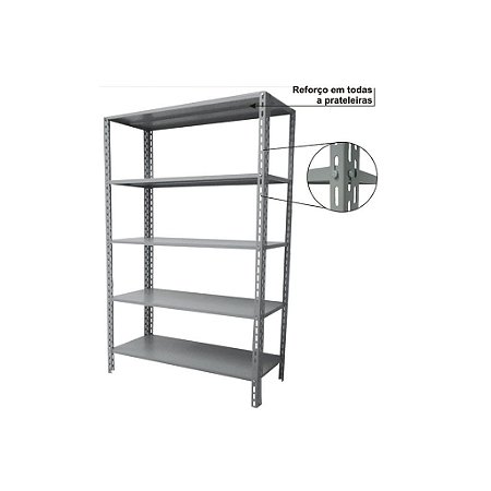 Estante de Aço Industrial 40cm com 06 Bandejas-CH22