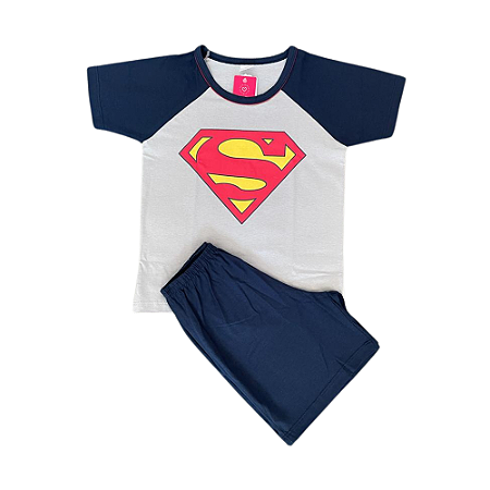 Pijama Meia Manga Infantil Super Homem - Lily Pijama
