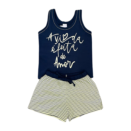 Pijama Regata Infantil Feminino - Lily Pijamas
