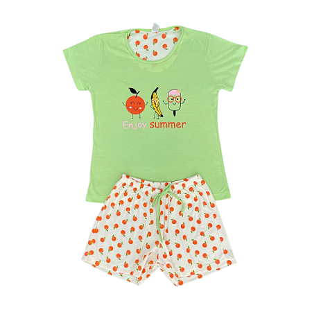 Pijama Meia Manga Feminino Adulto Estampado - Lily Pijamas