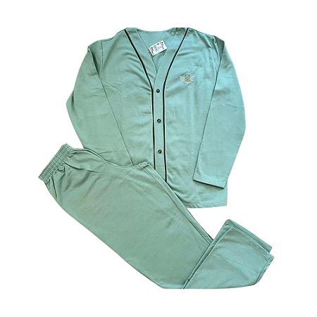 Pijama Longo Adulto Masculino Aberto Flanelado e Calça Comprida - Lily Pijamas