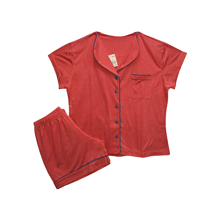 Pijama Adulto Feminino Americano Coral - Lily Pijamas