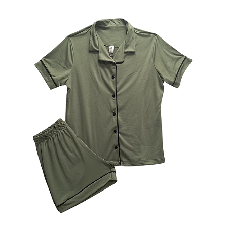 Pijama Americano Adulto Feminino Verde - Lily Pijamas