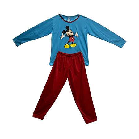 Pijama Infantil Masculino Longo Mickey Mouse - Lily Pijamas