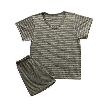 Pijama Infantil Masculino Gola V Cinza Claro- Lily Pijamas