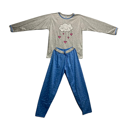 Pijama Infantil Feminino Longo Chuva de Amor - Lily Pijamas