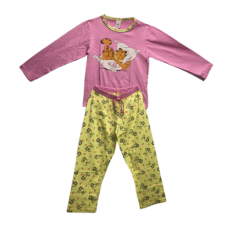 Pijama Infantil Feminino Longo Garfield - Lily Pijamas