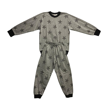 Pijama Longo Infantil Feminino Estrelas - Lily Pijamas
